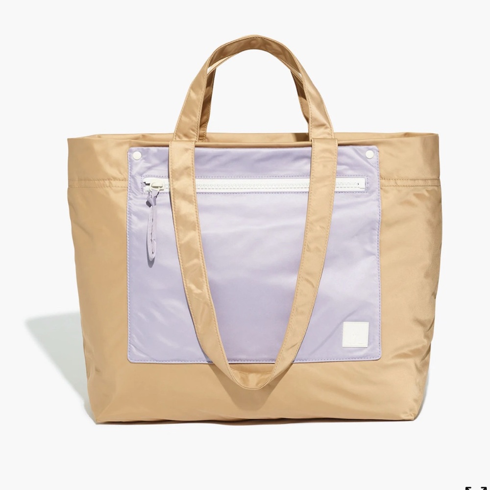 Madewell Tan and Gray Tote Bag with Durable Canvas